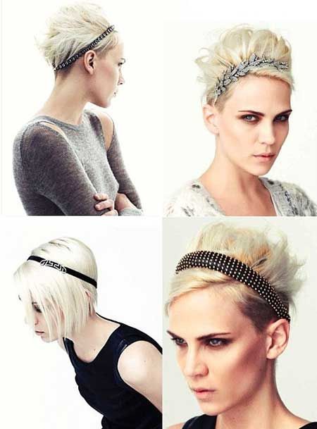 coiffure headband cheveux courts